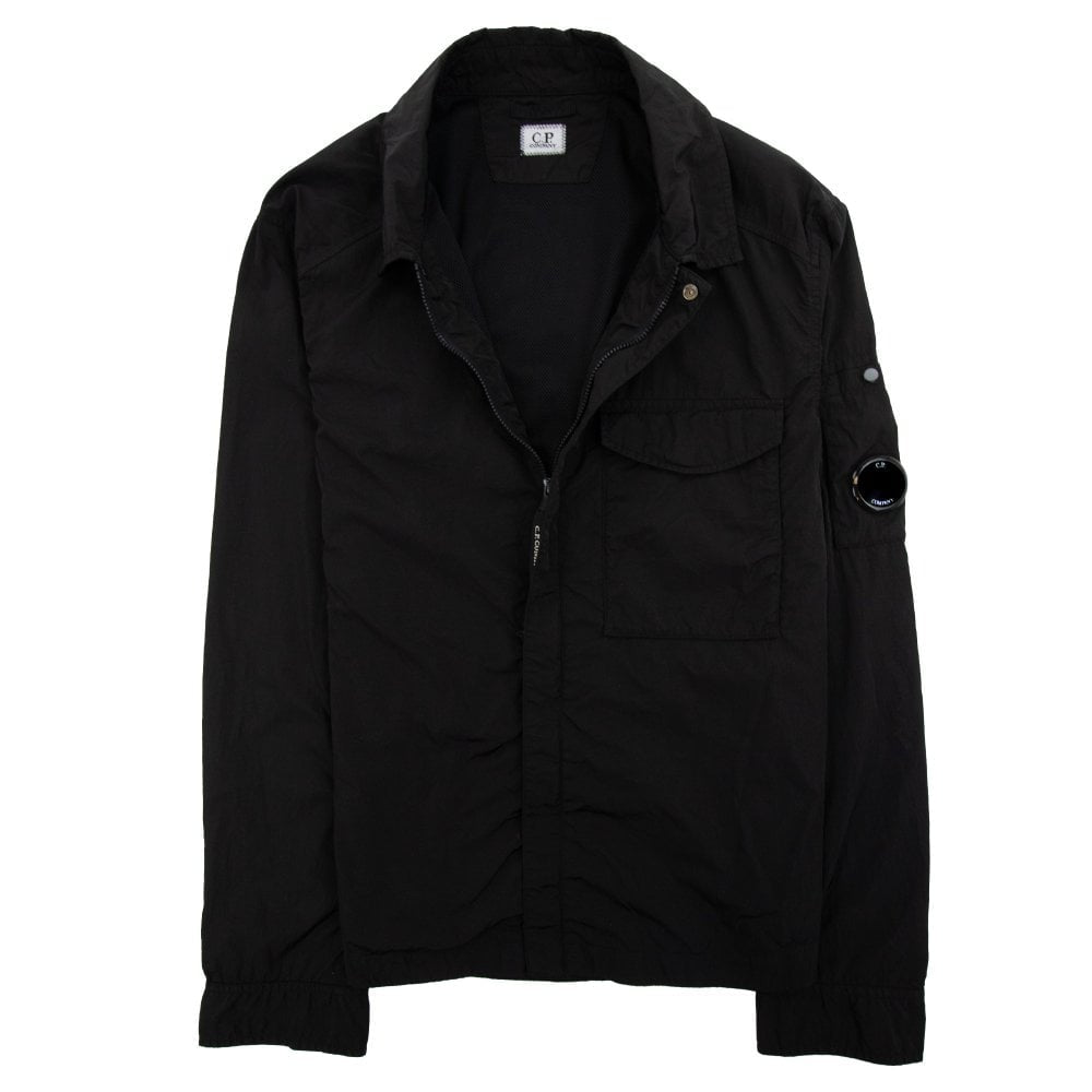 Cp Company Chrome-R Pocket Overshirt in Black