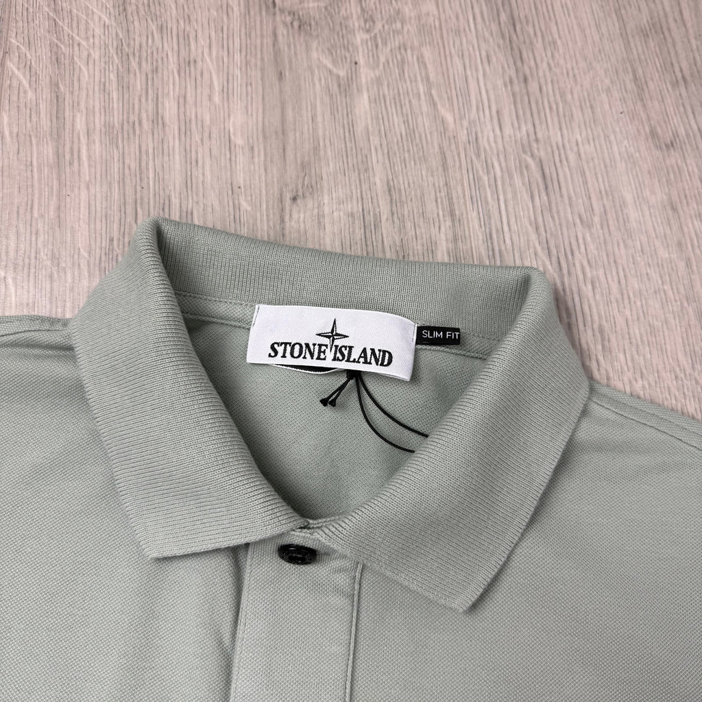 Stone Island Patch Polo Shirt - Sage