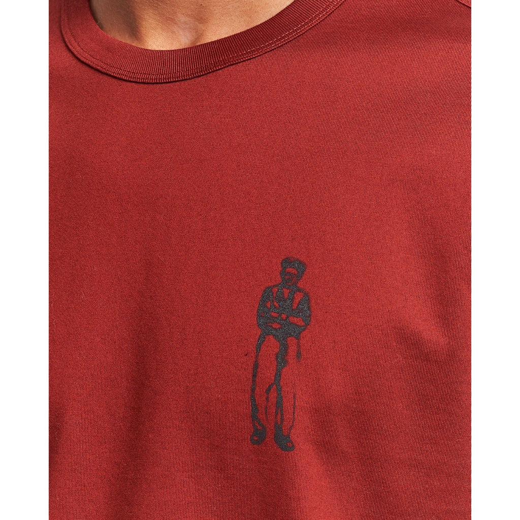 Cp Company Mercerized Cotton Sailor Logo T-Shirt in Red