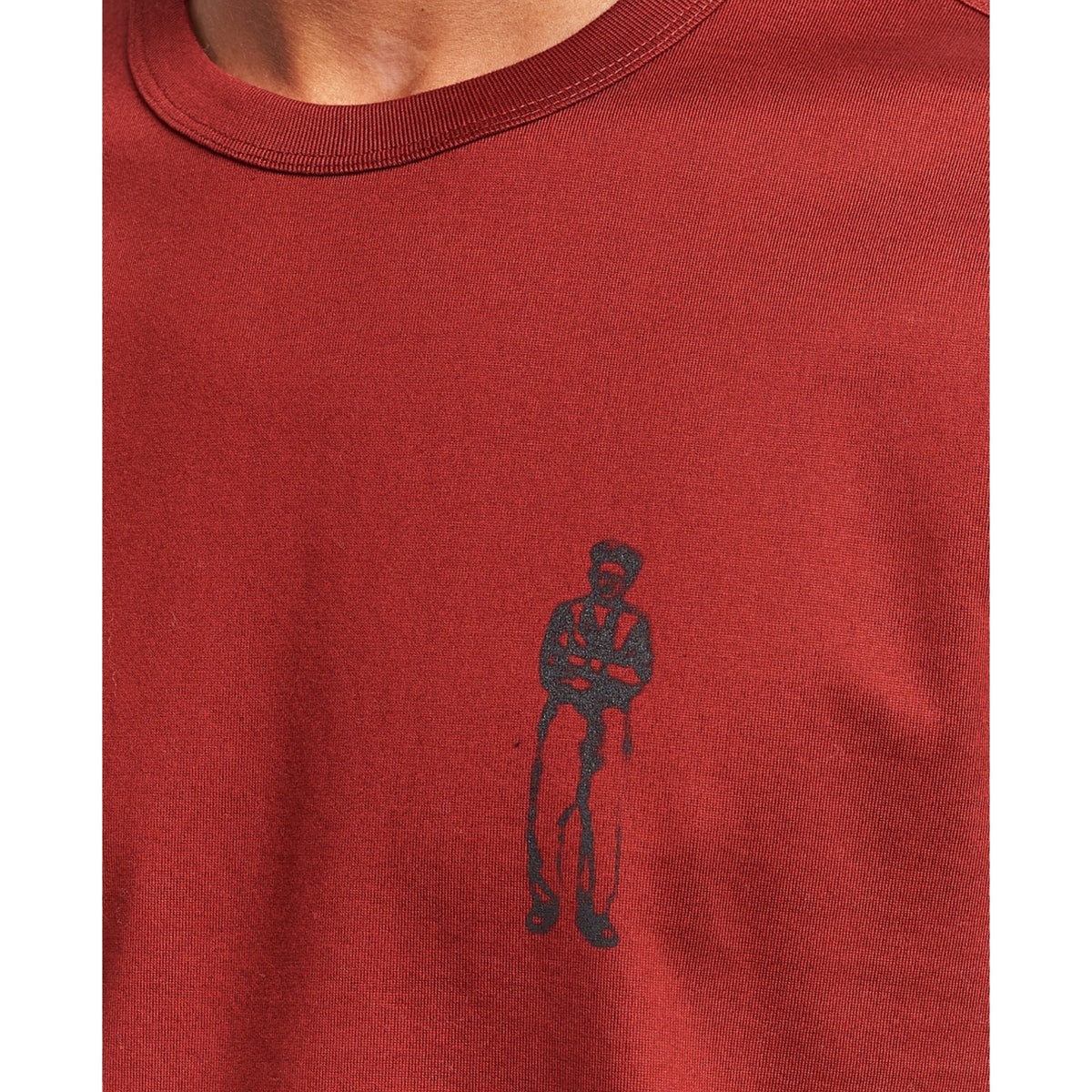Cp Company Mercerized Cotton Sailor Logo T-Shirt in Red