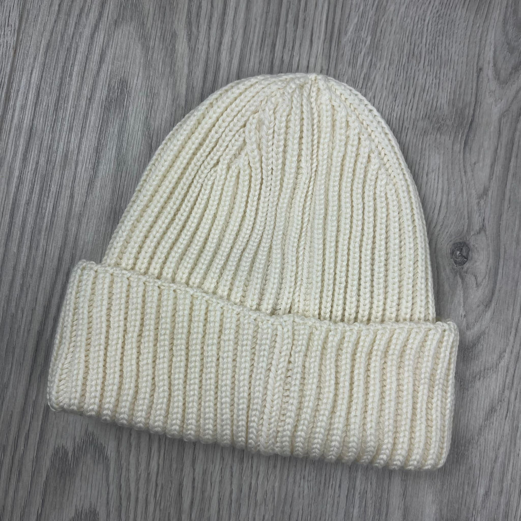 CP Company Goggle Beanie - White