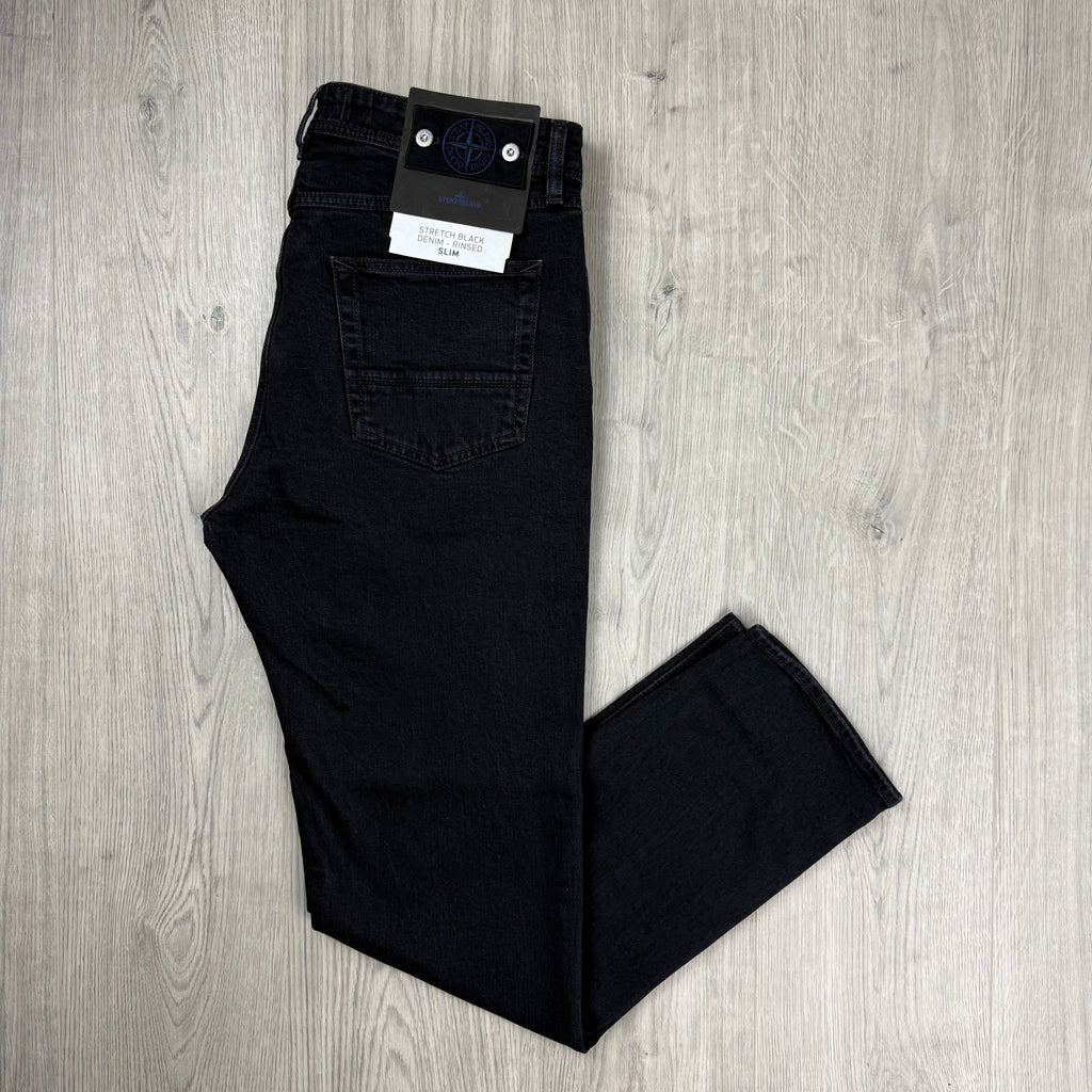 Stone Island Slim Denim Jeans - Black