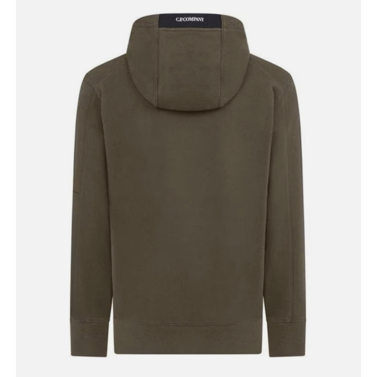 Cp Company 024A Diagonal Raised Overhead Hoodie In Ivy Green