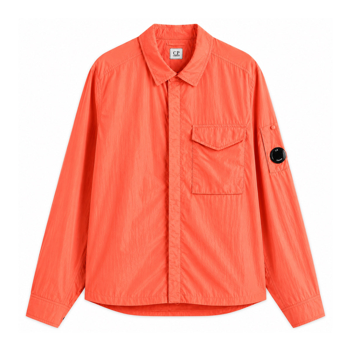 Cp Company 095A Chrome-R Full Zip Overshirt Poinciana with Certilogo