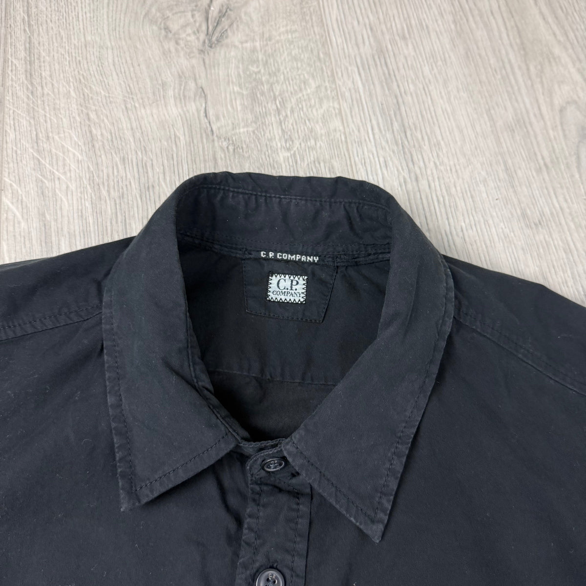 CP Company Button Overshirt - Black