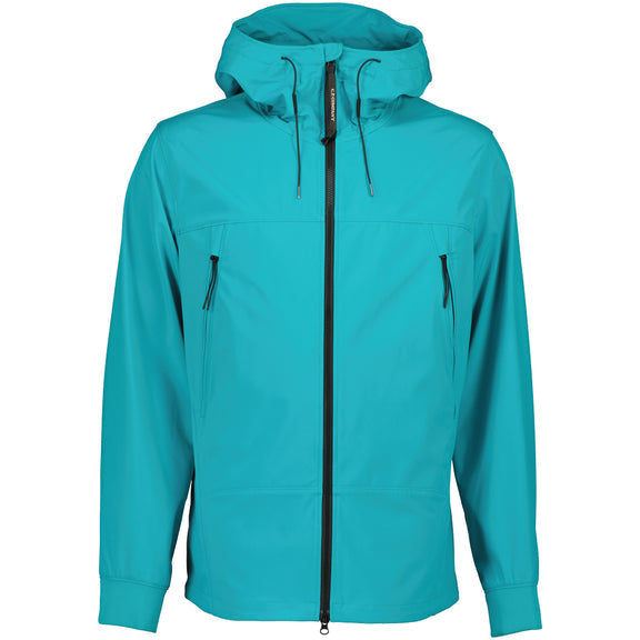 Cp Company S/S Goggle Soft Shell Jacket In Tile Blue