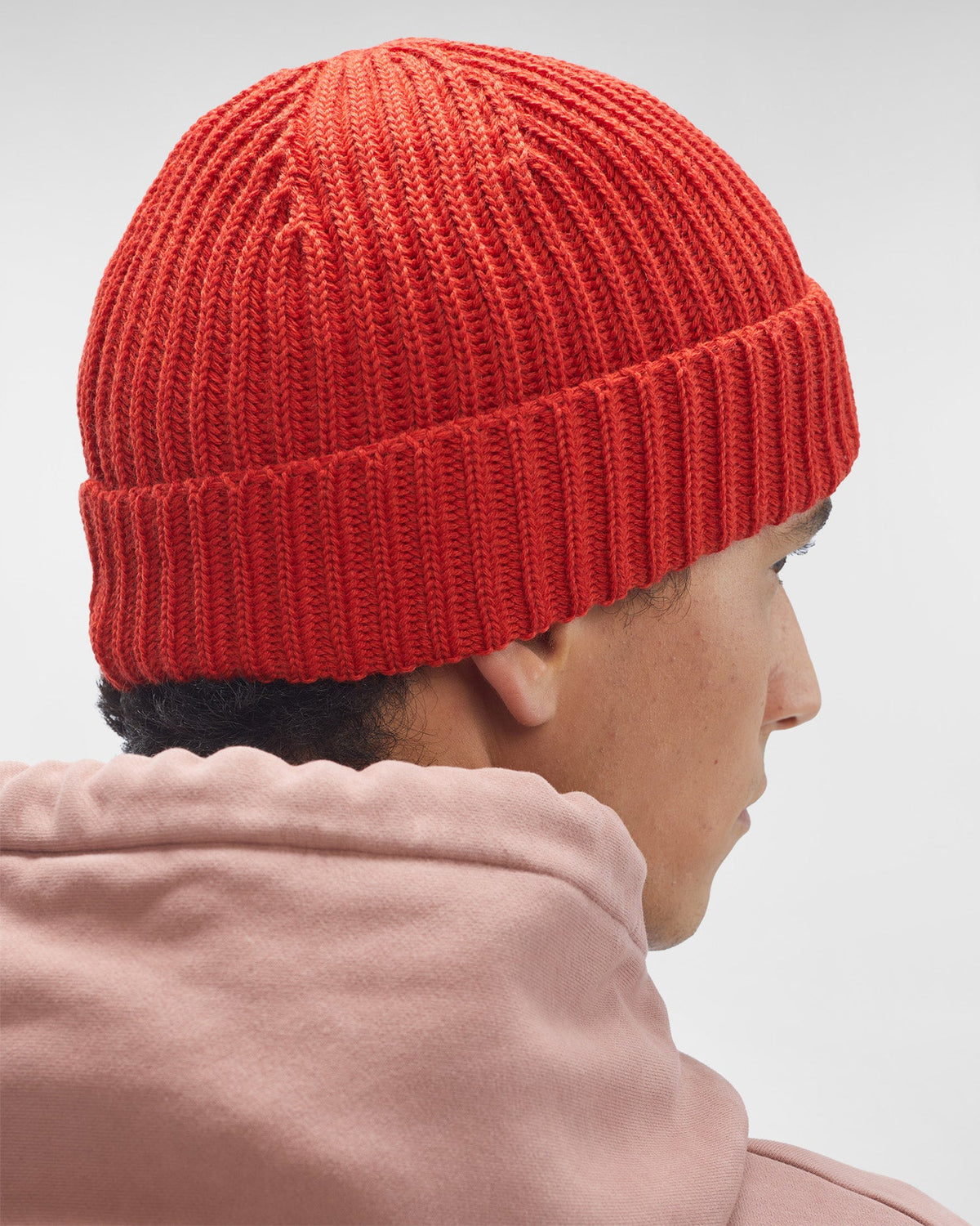 Extra Fine Merino Wool Lens Beanie Pompeian Red