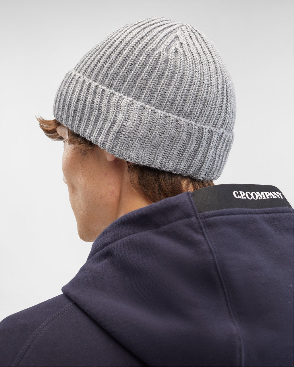 Extra Fine Merino Wool Beanie Grey Melange