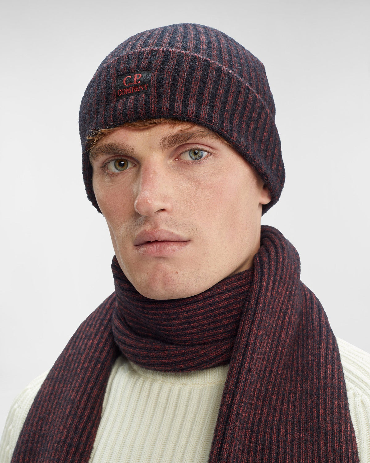 Fleece Knit Beanie Ketchup - Red