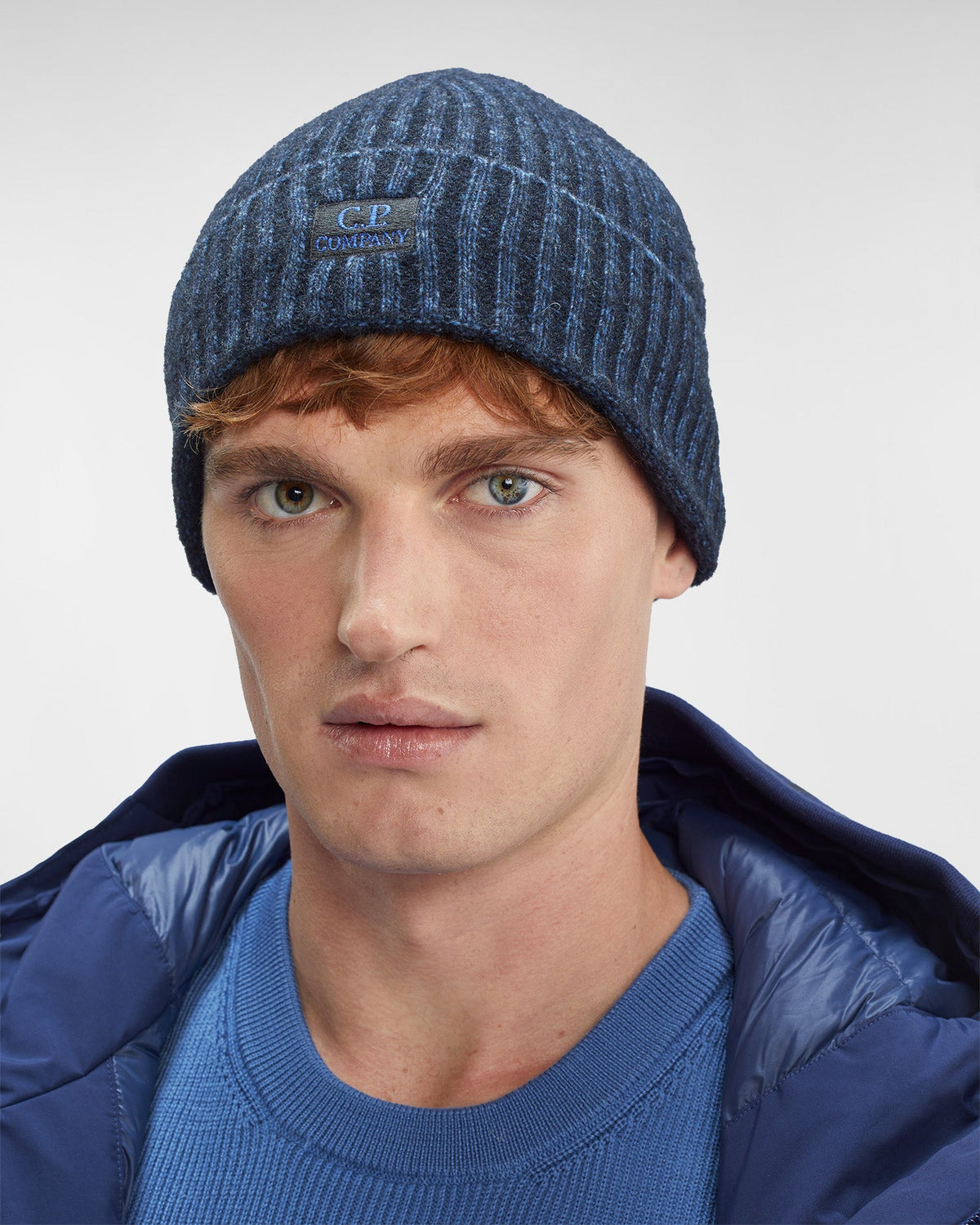 Fleece Knit Beanie Riviera - Blue
