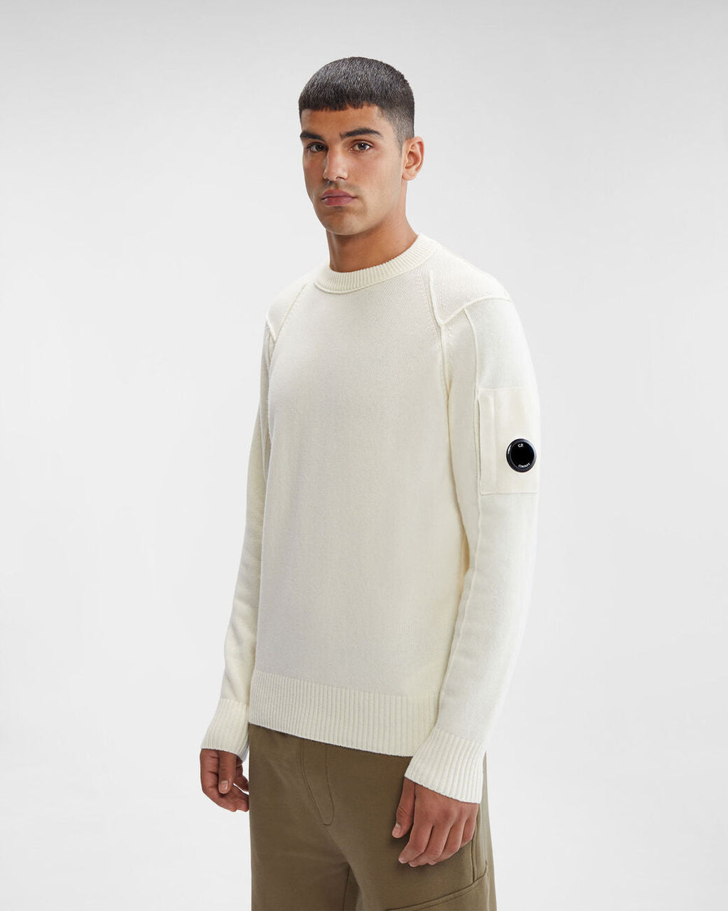 Lambswool Jumper Gauze White