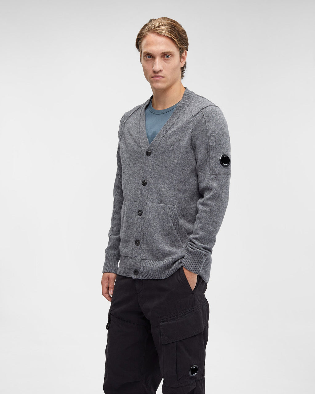 Lambswool Cardigan Tarmac Gray