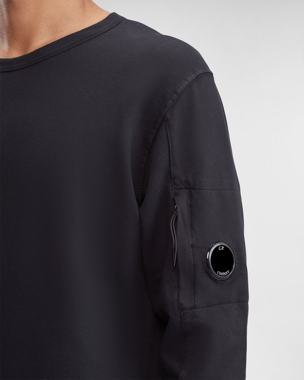 Light Fleece Sweatshirt Black