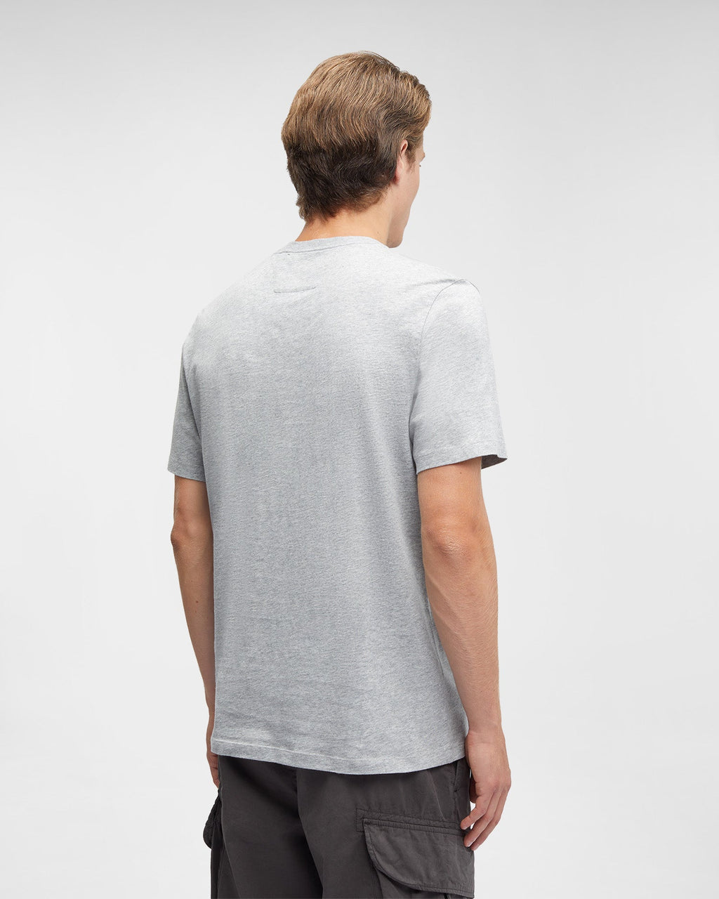 30/1 Jersey Label T-shirt Grey Melange