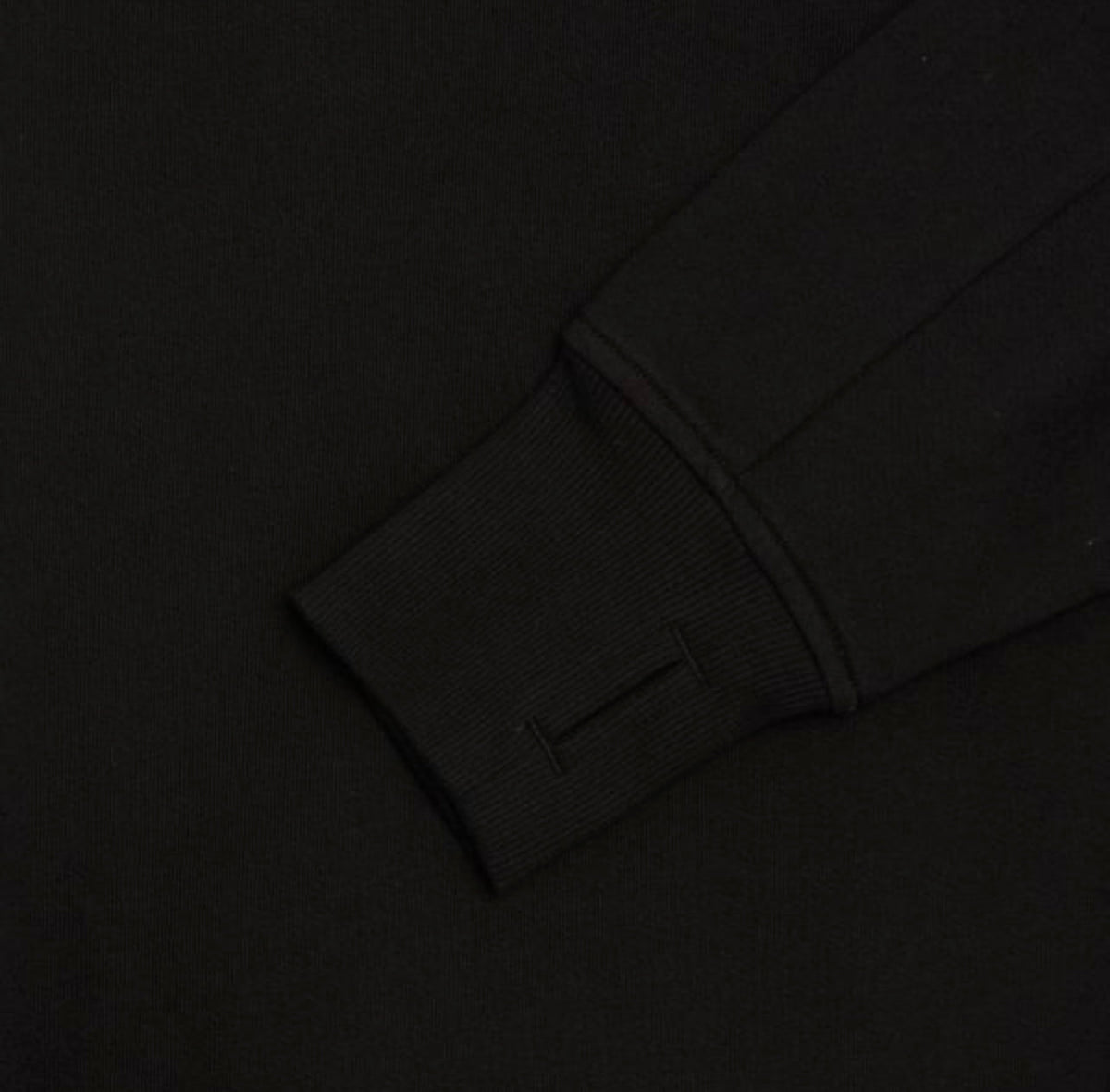 Cp Company 16Cm Diagonal Raised Quarter Zip Lens Sweatshirt In Black