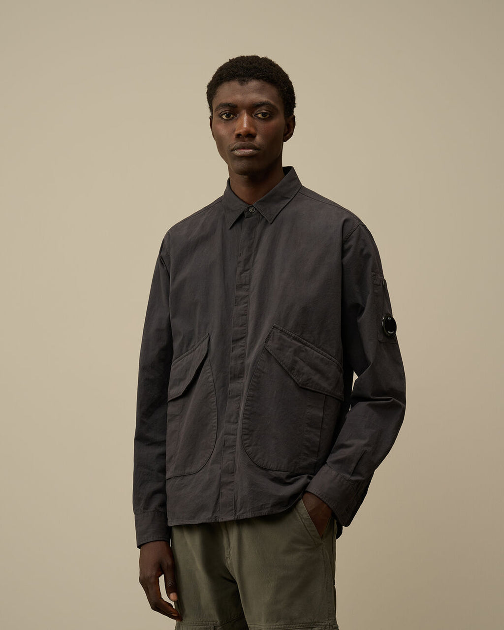 Microreps Diamond Peach Overshirt Black Sand