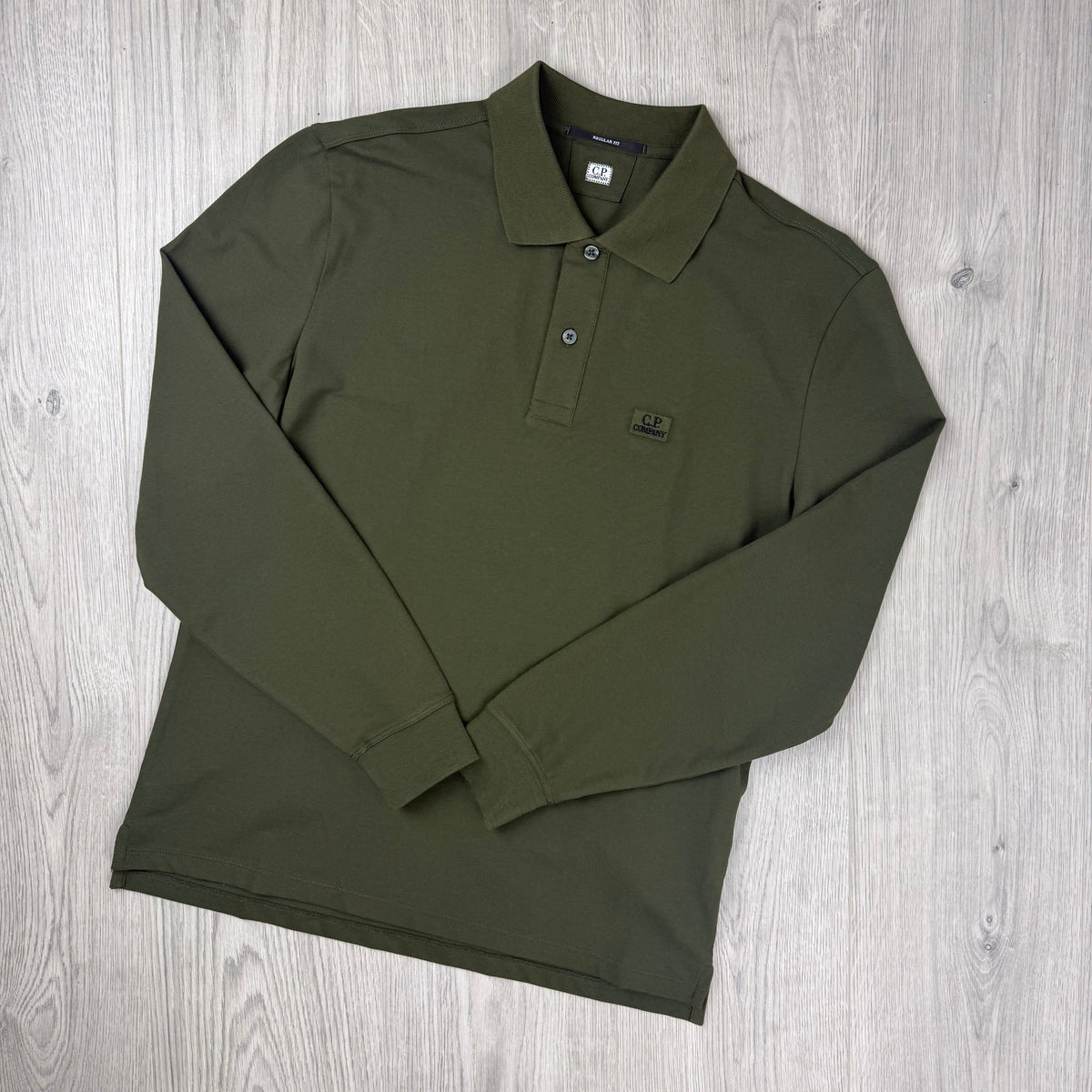 CP Company Piquet Polo Shirt - Ivy Green