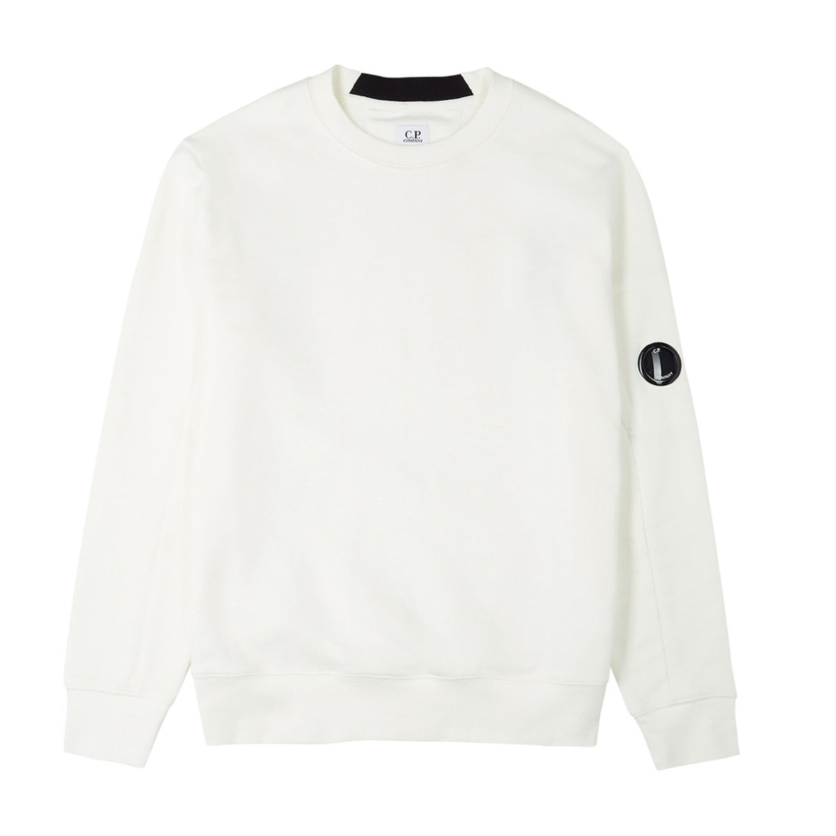 Cp Company 023A Diagonal Raised Lens Sweatshirt In White