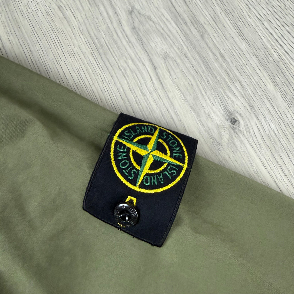 Stone Island Zip Overshirt - Military Green