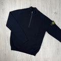 Stone Island Knit Half Zip Fleece - Navy