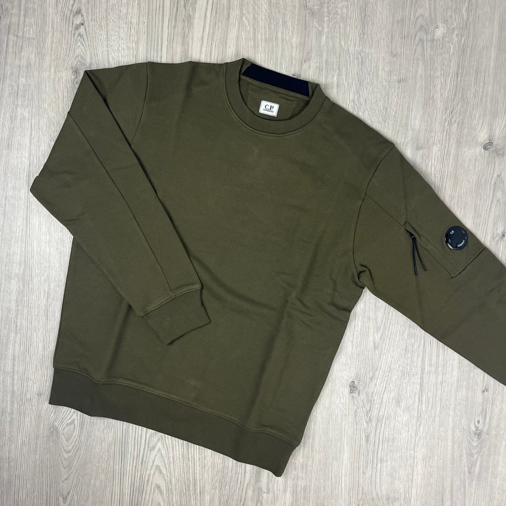 CP Company Raised Fleece Sweatshirt - Ivy Green