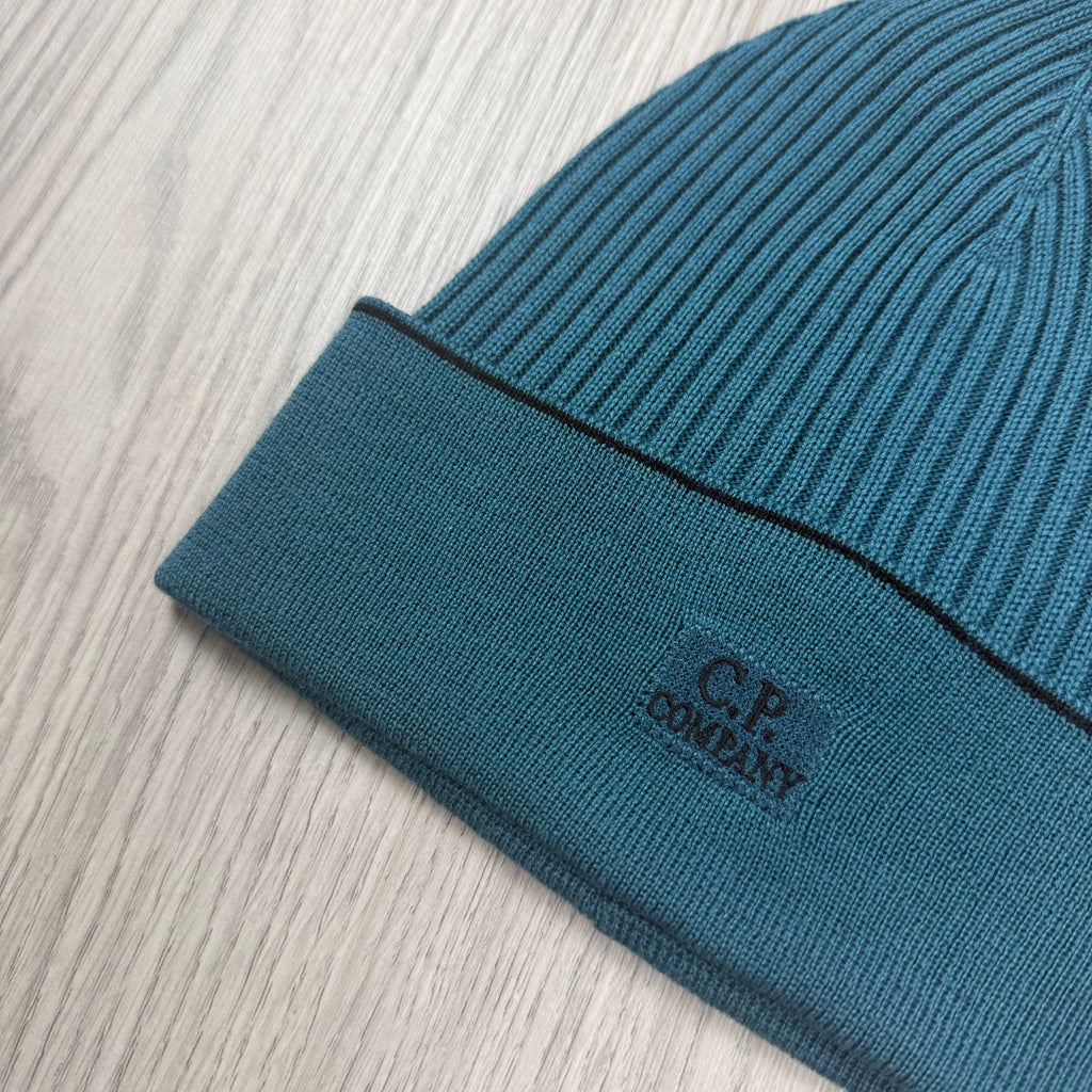 CP Company Patch Beanie - Shaded Spruce