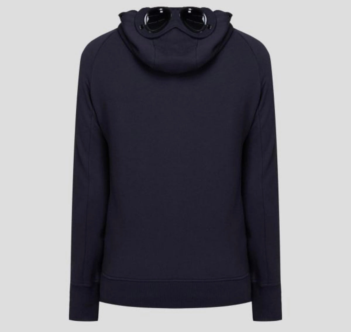 Cp Company Goggle Full Zip Hoodie In Navy