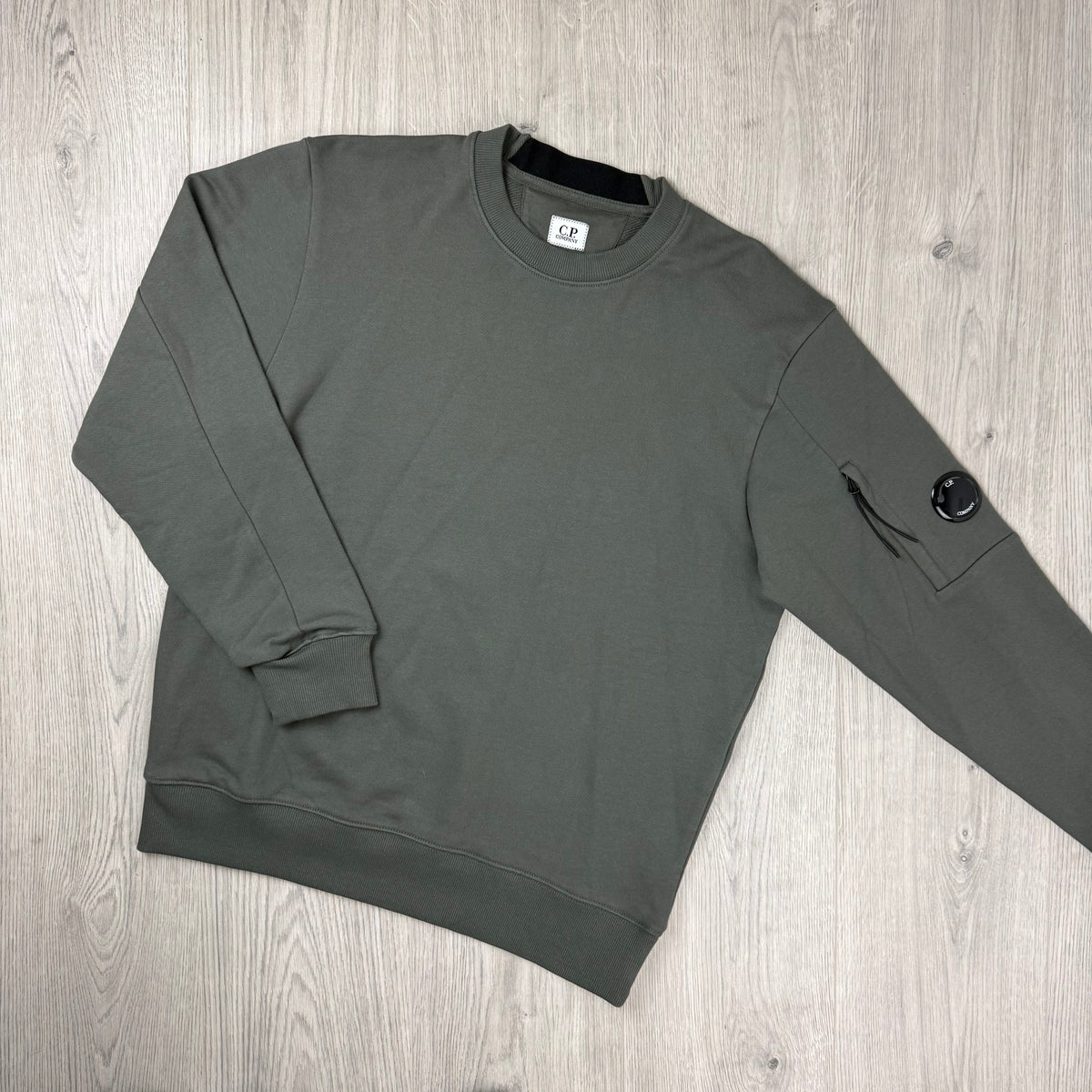 CP Company Raised Fleece Sweatshirt - Gunmetal