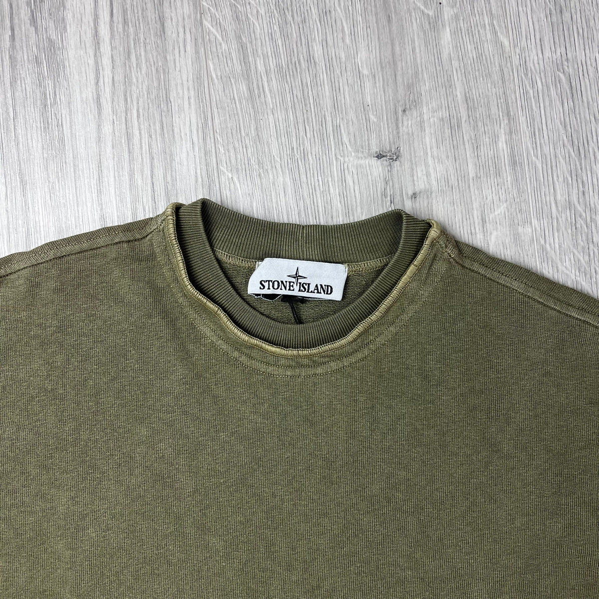 Stone Island Malfilé 'Old' Sweatshirt - Military