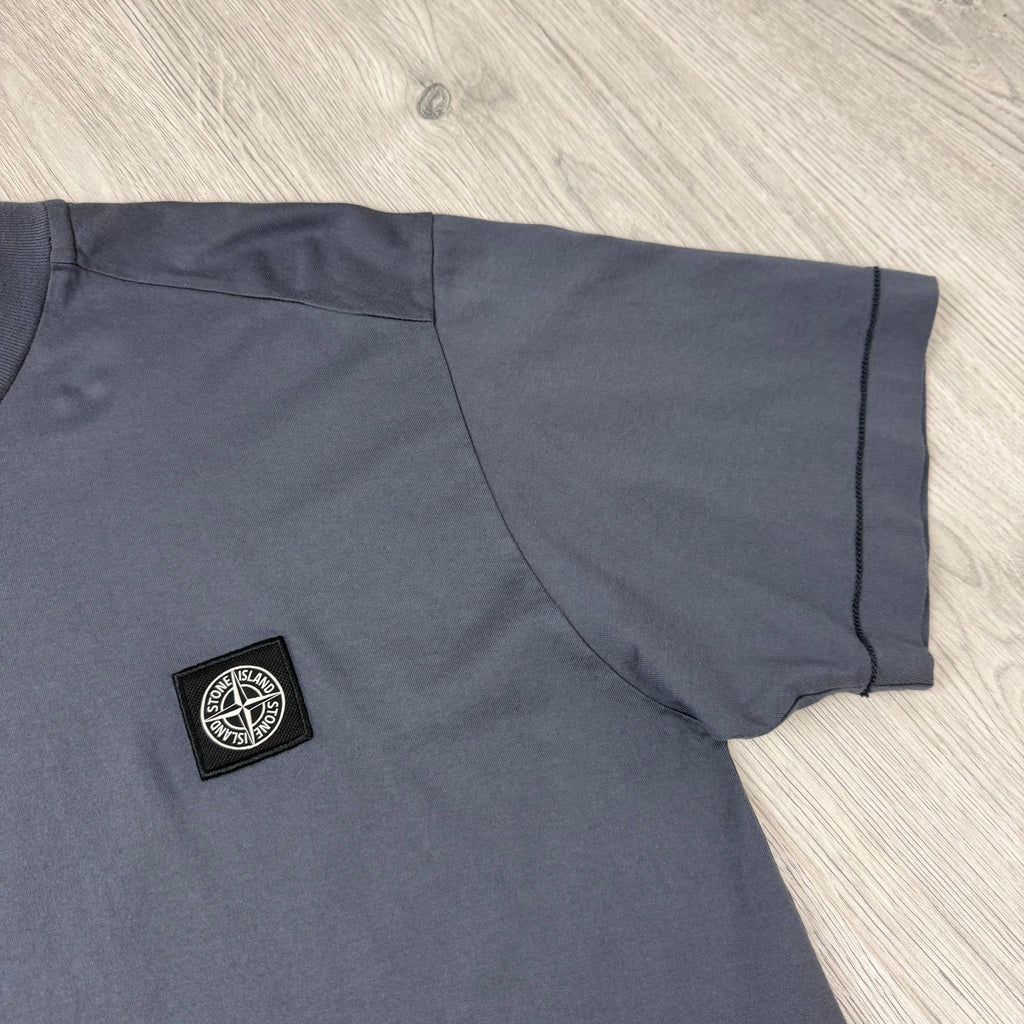Stone Island Patch T-Shirt - Blue Grey