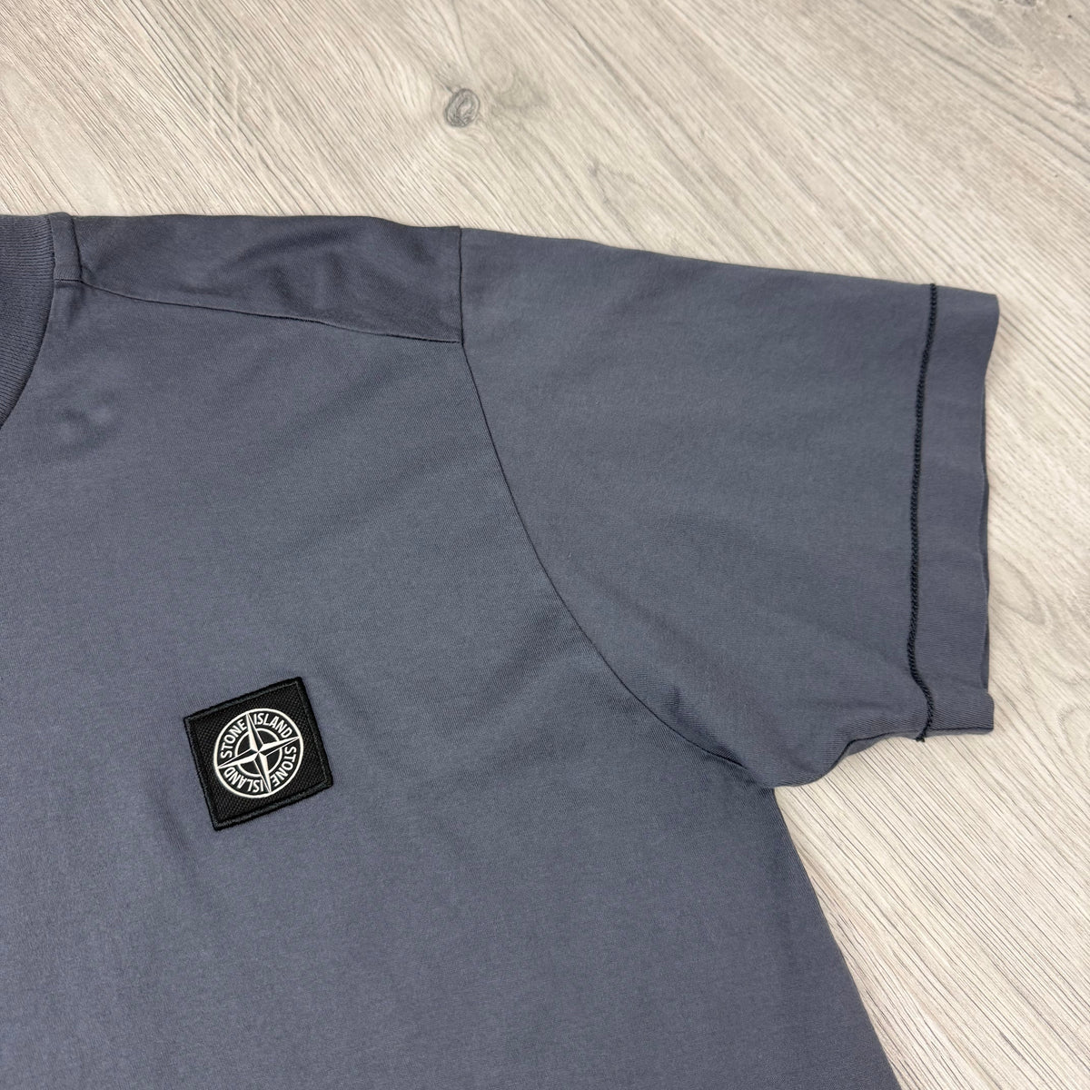 Stone Island Patch T-Shirt - Blue Grey
