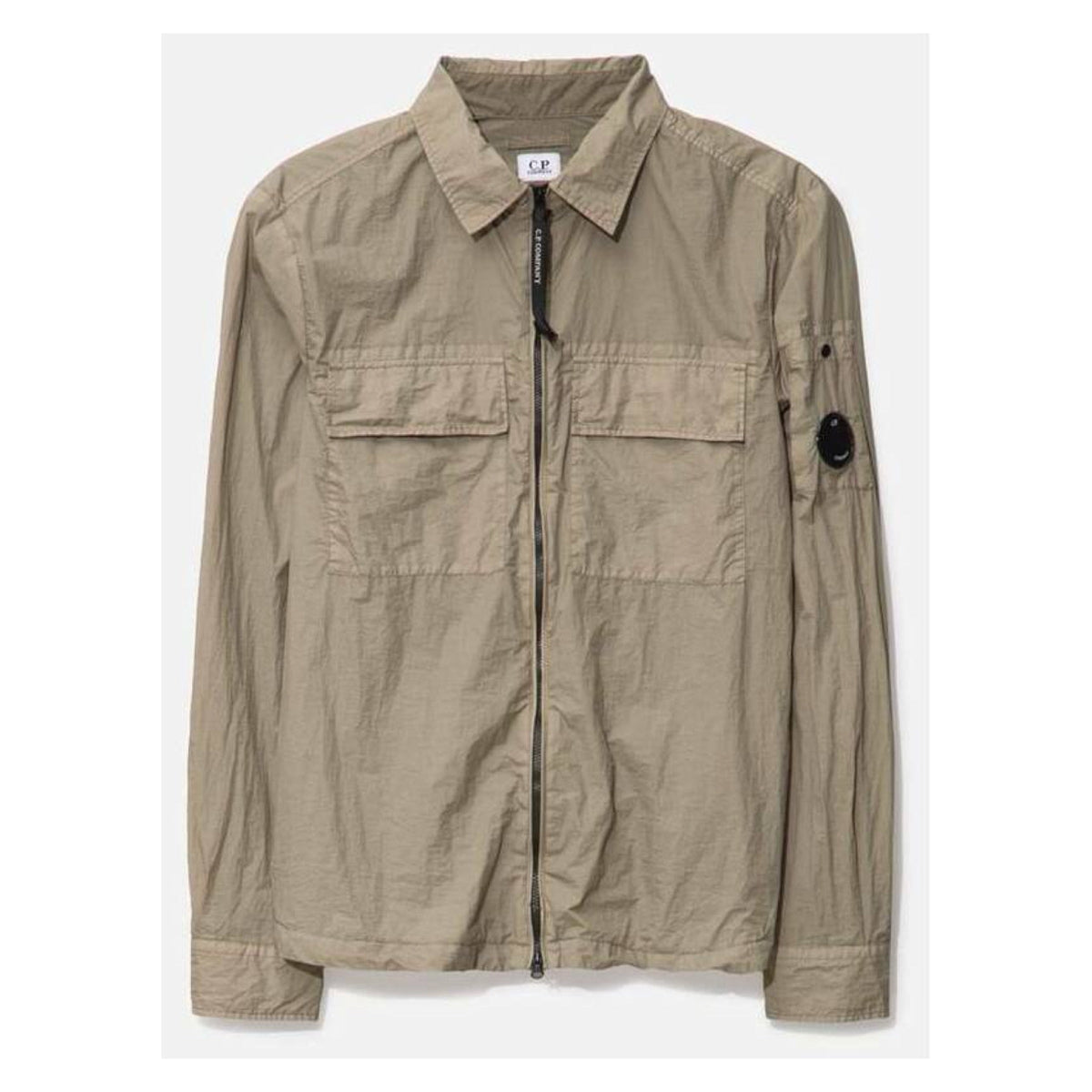 Cp Company Taylon L Lens Overshirt In Cobblestone
