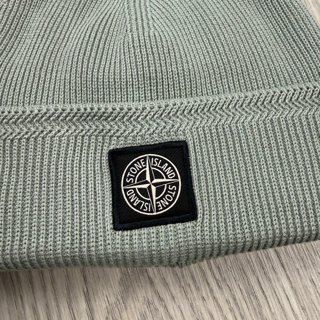 Stone Island Wool Beanie - Sage