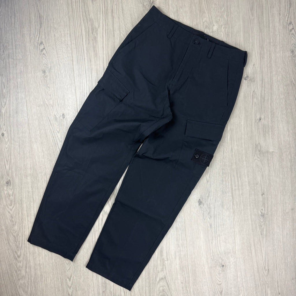 Stone Island Ghost Cargo Trousers - Navy