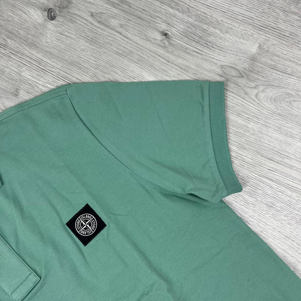 Stone Island Patch Polo Shirt - Mint