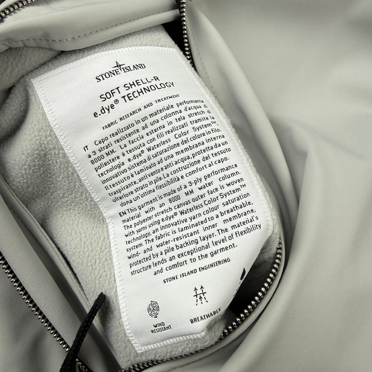 Stone Island Shell Jacket - Pearl Grey