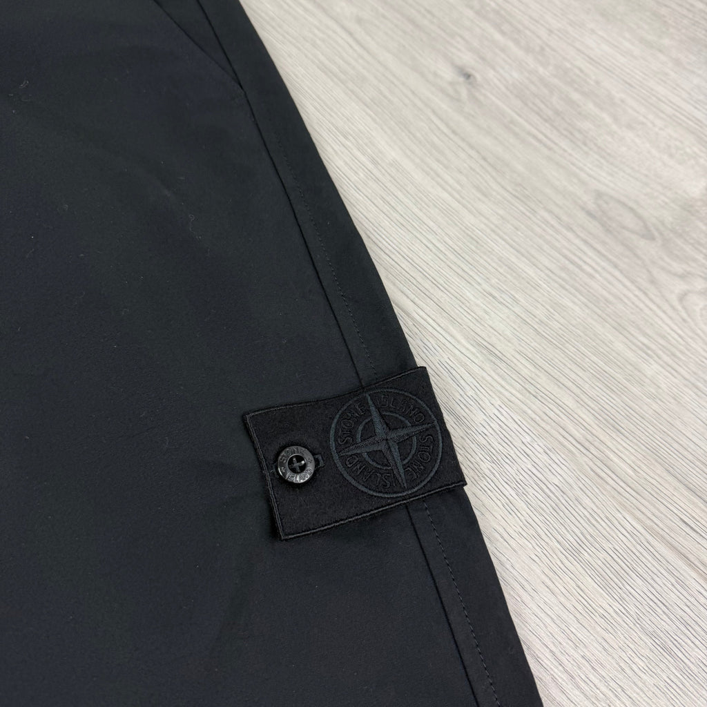 Stone Island Ghost Cargo Trousers - Black