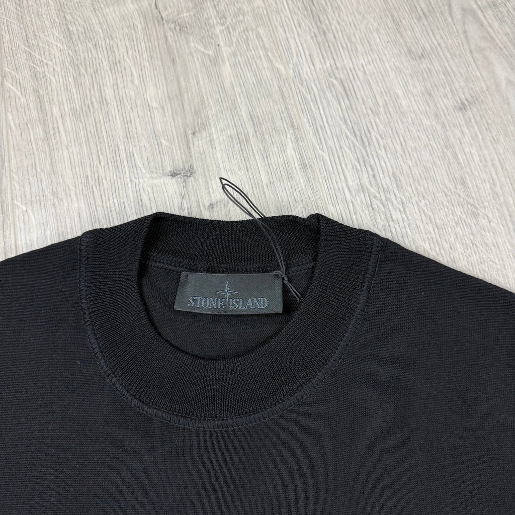 Stone Island Ghost Knit Sweatshirt - Black