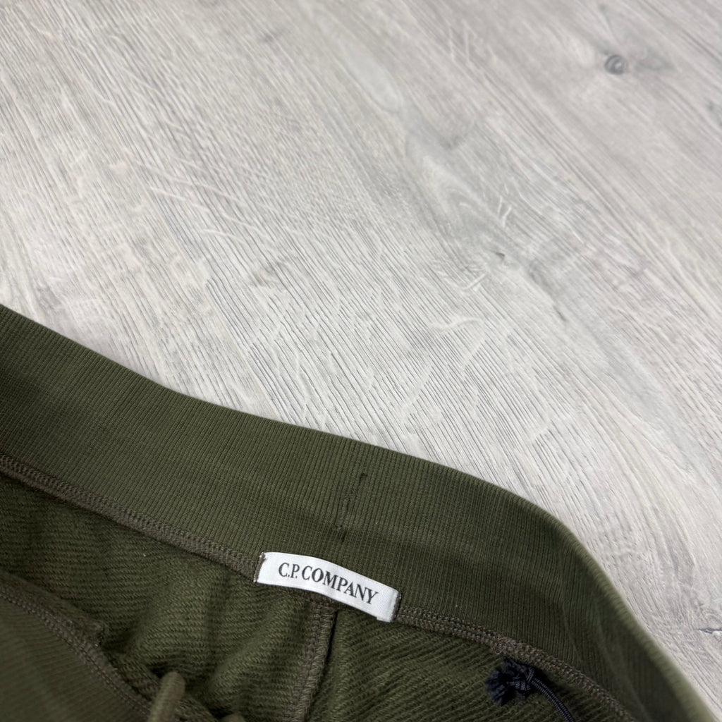 CP Company Raised Fleece Sweatpants - Ivy Green