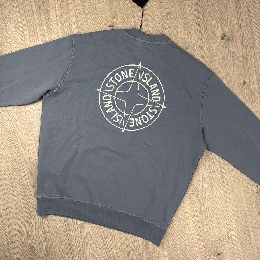 Stone Island Printed Sweatshirt - Avio Blue