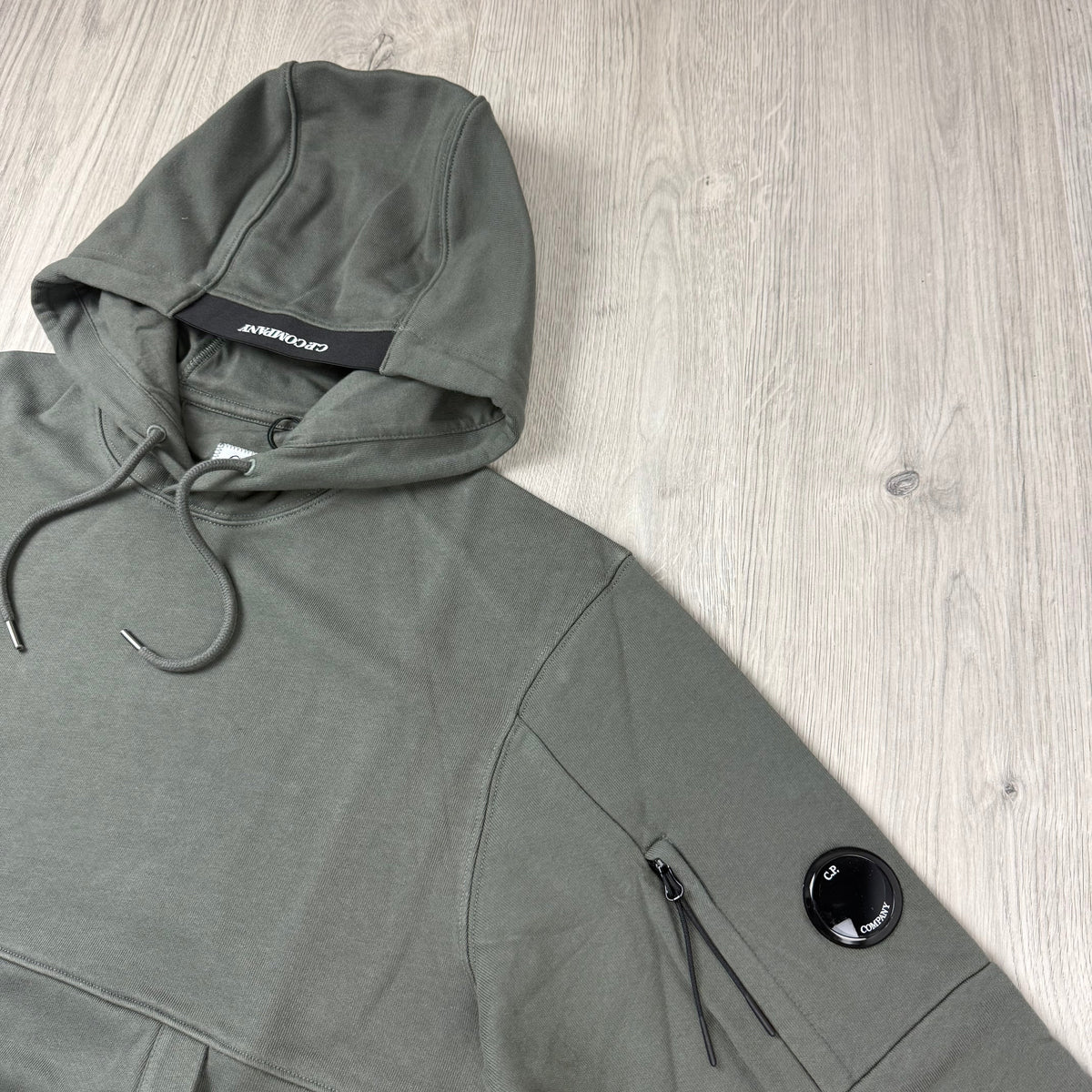CP Company Raised Fleece Hoodie - Gunmetal