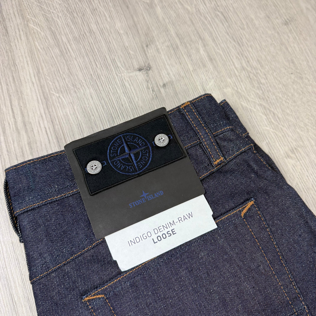 Stone Island Loose Denim Jeans - Indigo Raw