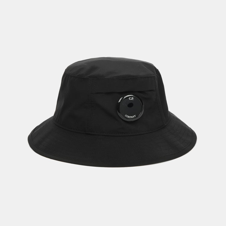 Cp Company Chrome-R Lens Bucket Hat in Black