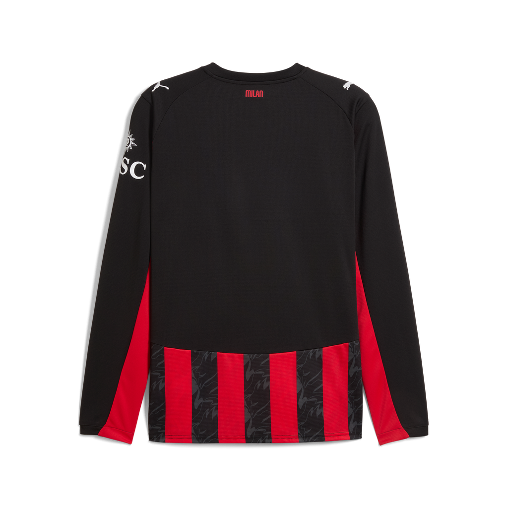 Puma AC Milan Men's Home Replica Long Sleeve Jersey 25/26