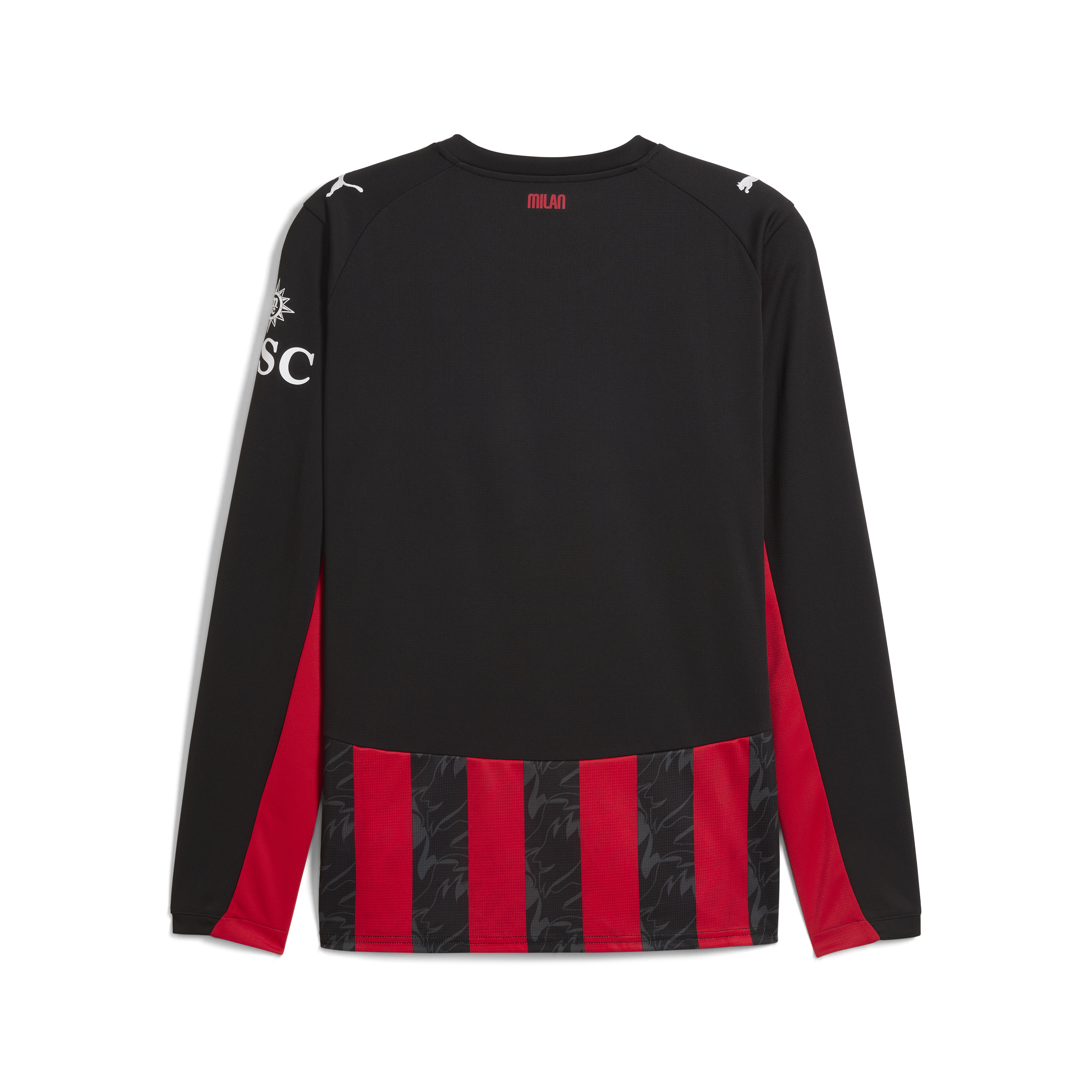 Puma AC Milan Men's Home Replica Long Sleeve Jersey 25/26