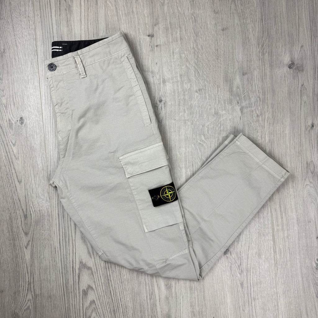 Stone Island Cargo Trousers - Pearl Grey