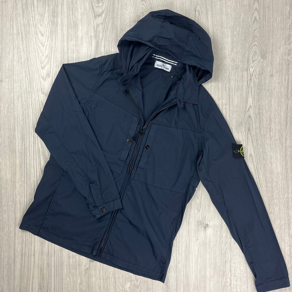 Stone Island Supima Jacket Overshirt - Navy