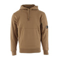 Cp Company Heavy Lens Overhead Hoodie In Lead Grey