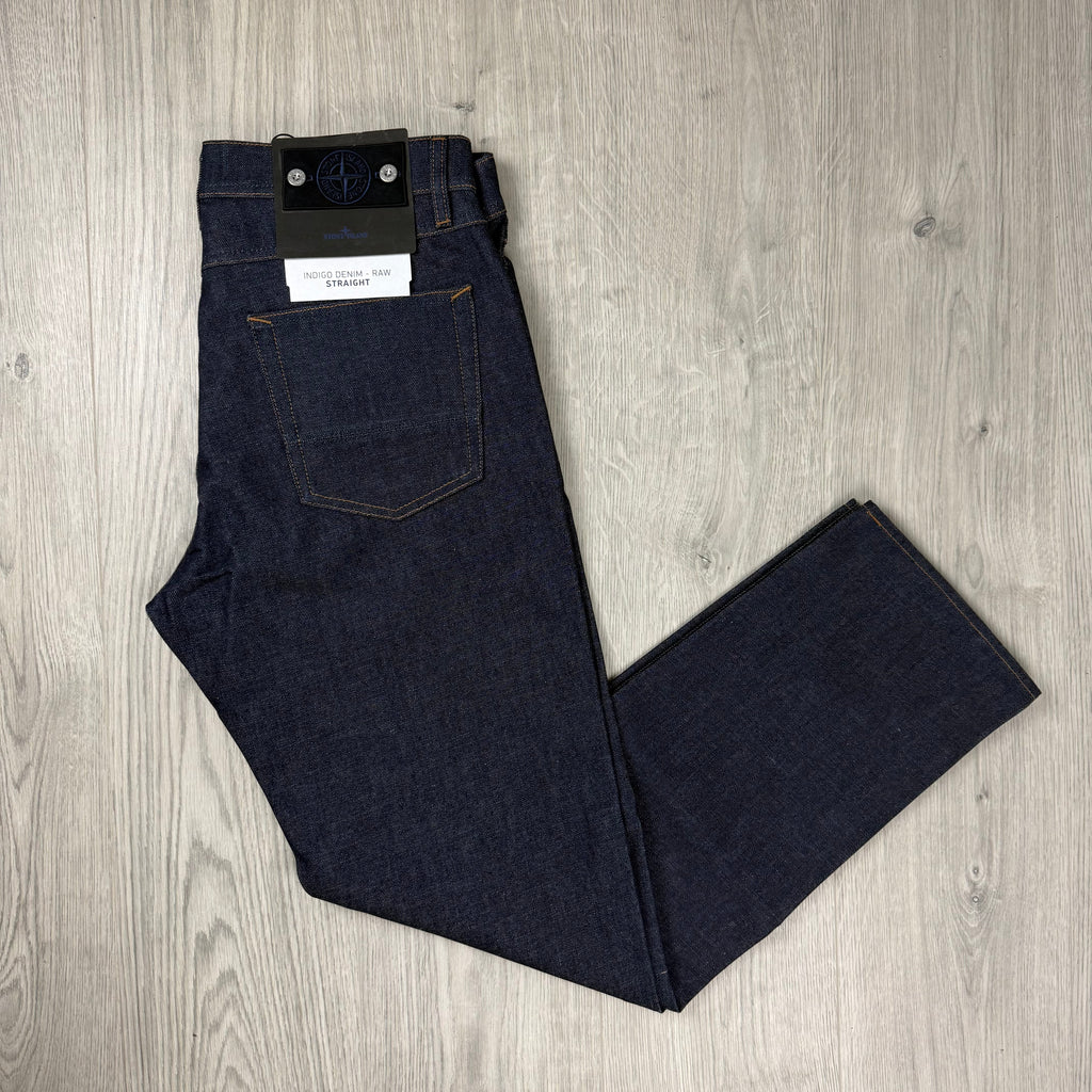 Stone Island Straight Denim Jeans - Indigo Raw