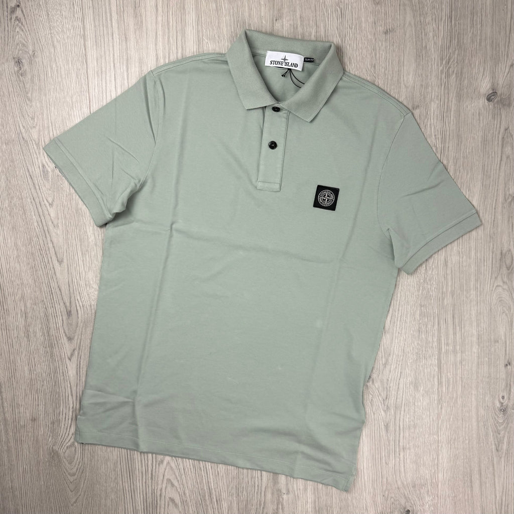 Stone Island Patch Polo Shirt - Sage